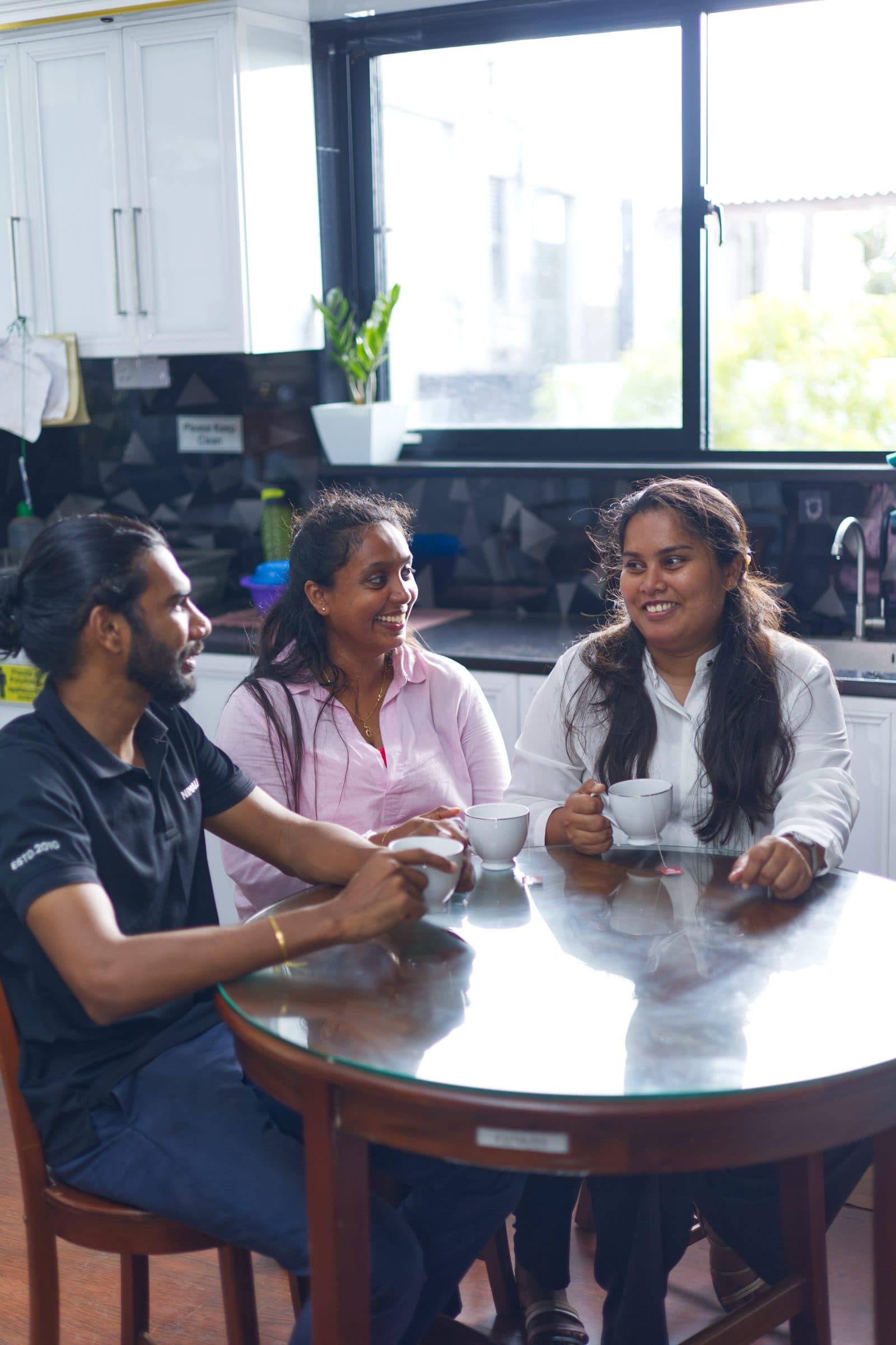 The Nimali Tea team at the morning tea break